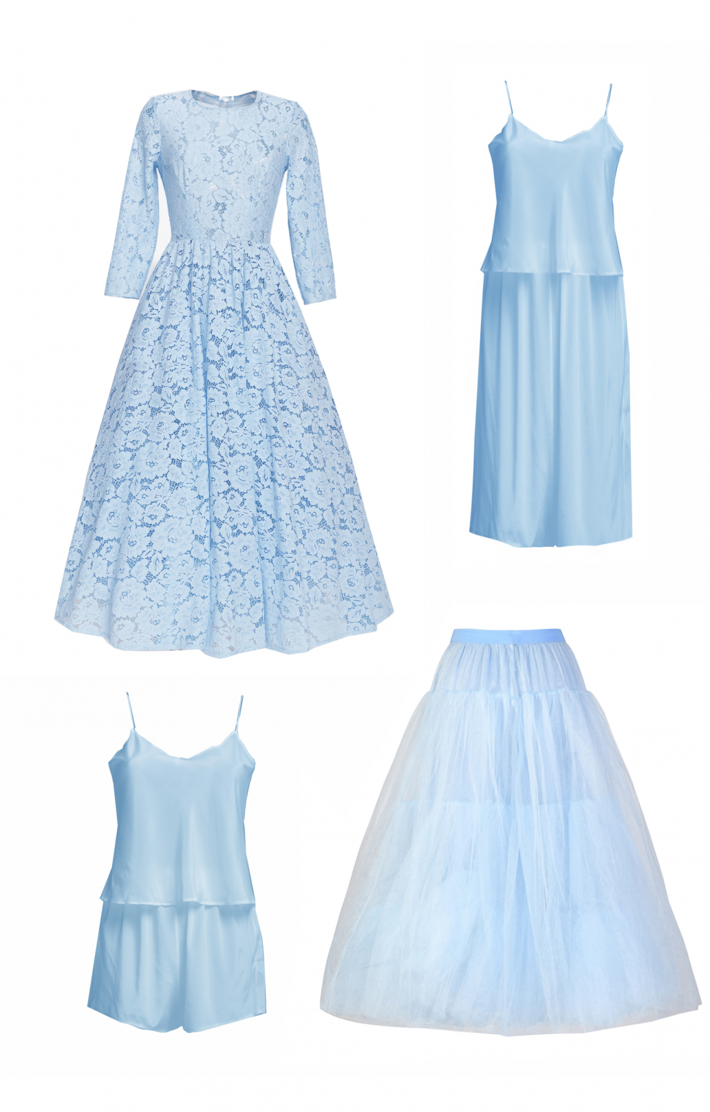 Spitzenkleid "Vicktoria" Hellbau