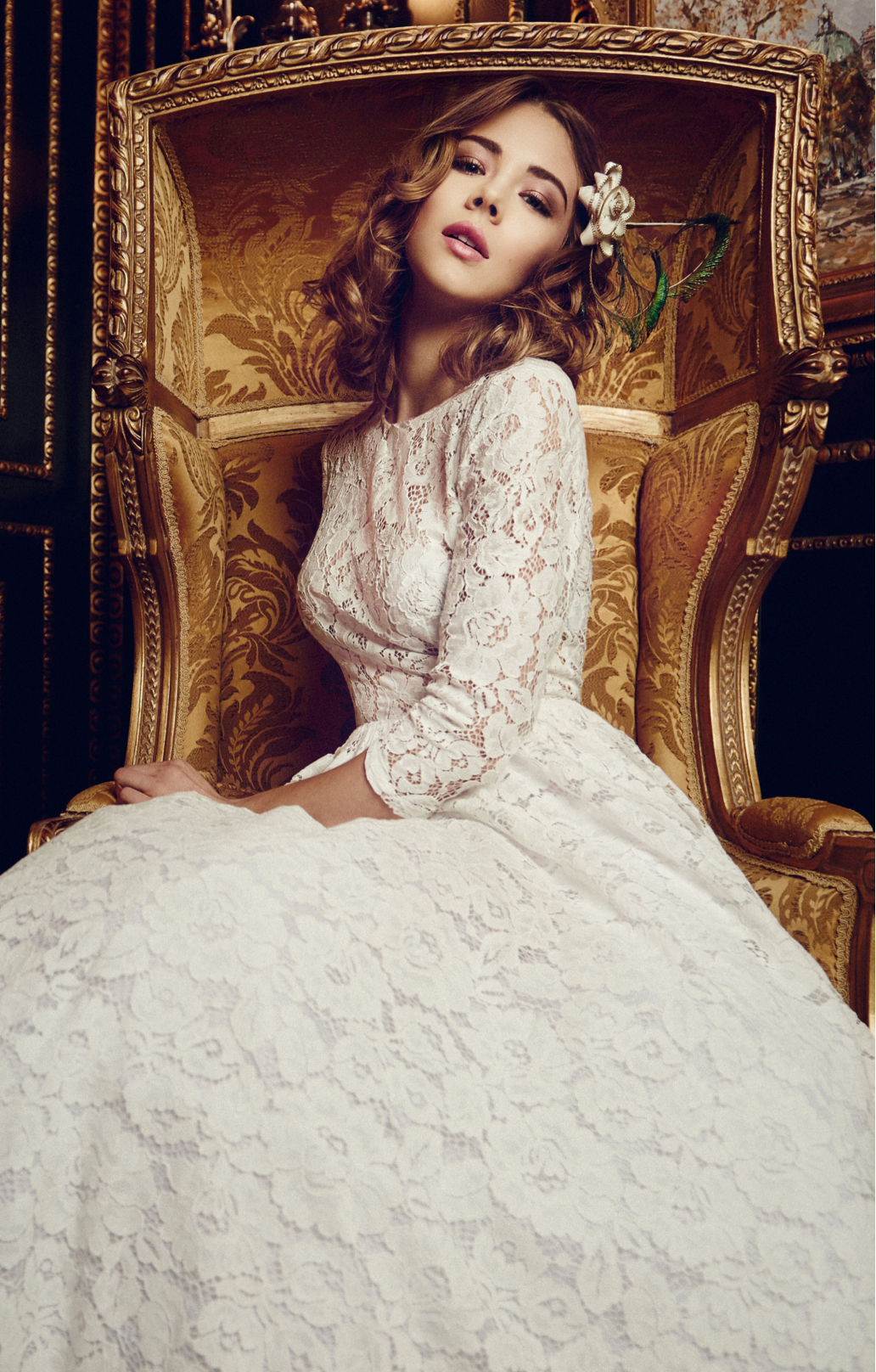 Spitzenkleid "Vicktoria" Weiß