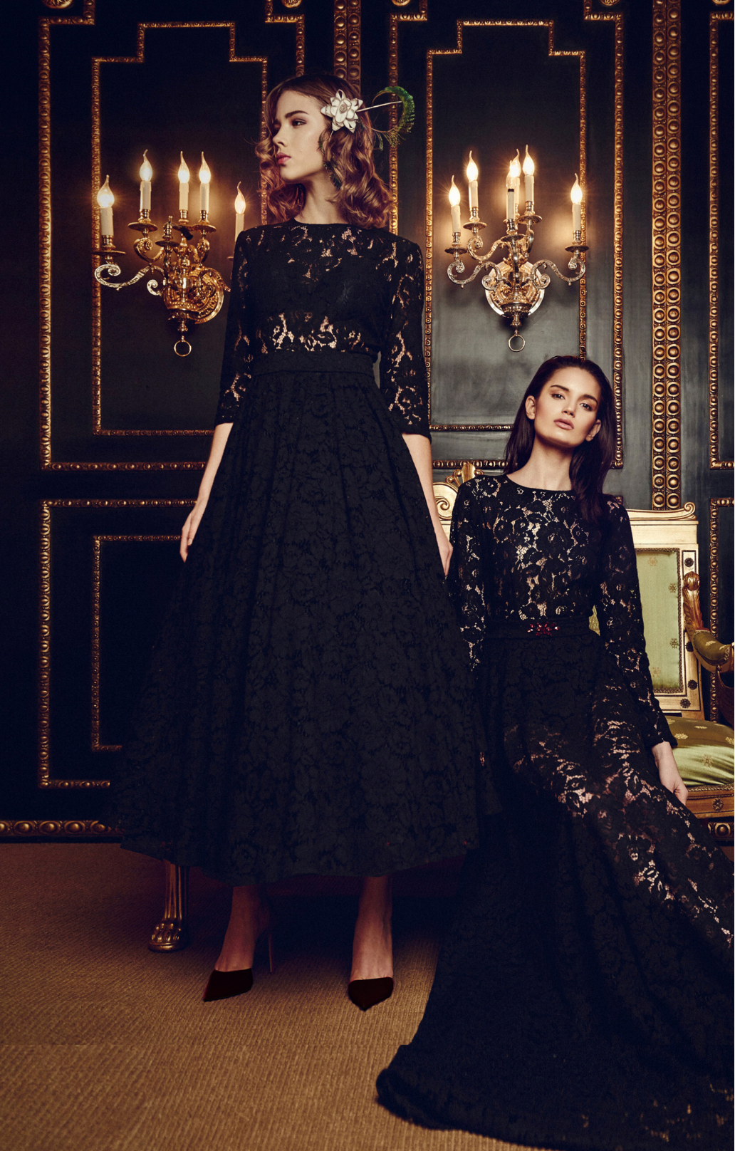 Spitzenkleid "Vicktoria" Schwarz