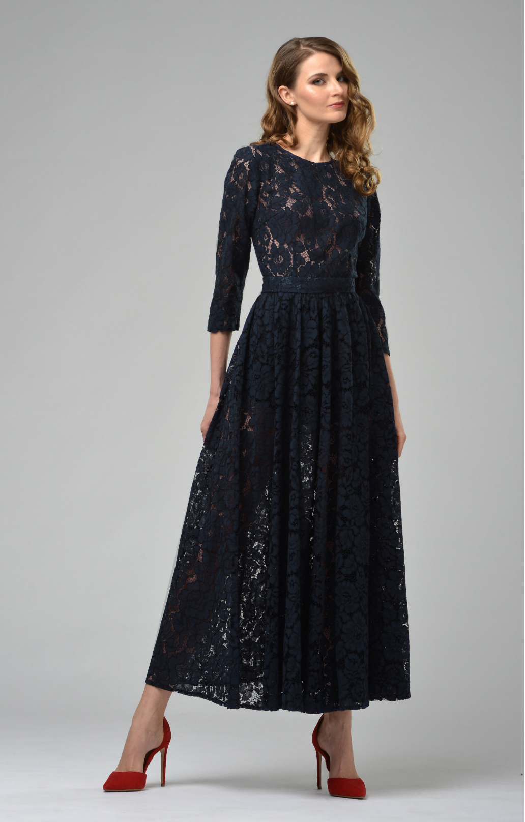 Spitzenkleid "Vicktoria" Blau