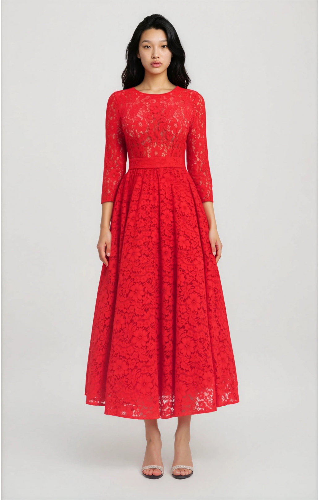 Lace dress "Vicktoria" Red