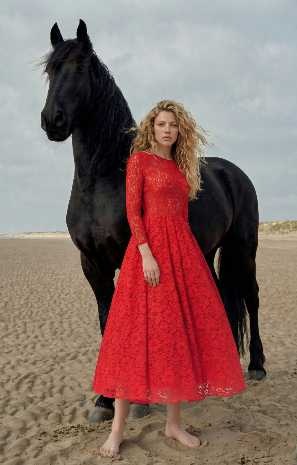 Lace dress "Vicktoria" Red Lace dress "Vicktoria" Red