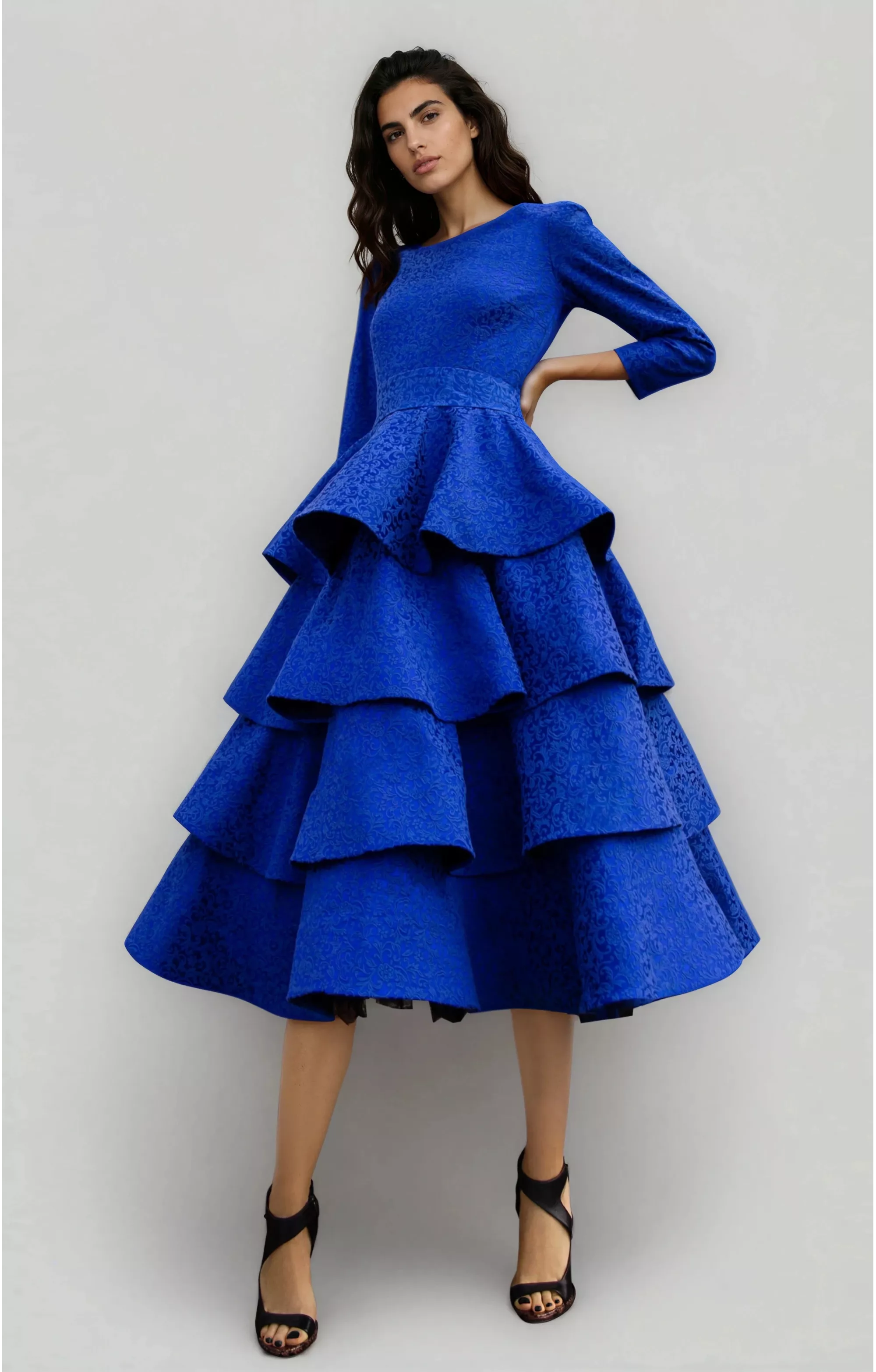 Transformer Dress-Blouse "Jacqueline" Blue Transformer Dress-Blouse "Jacqueline" Blue