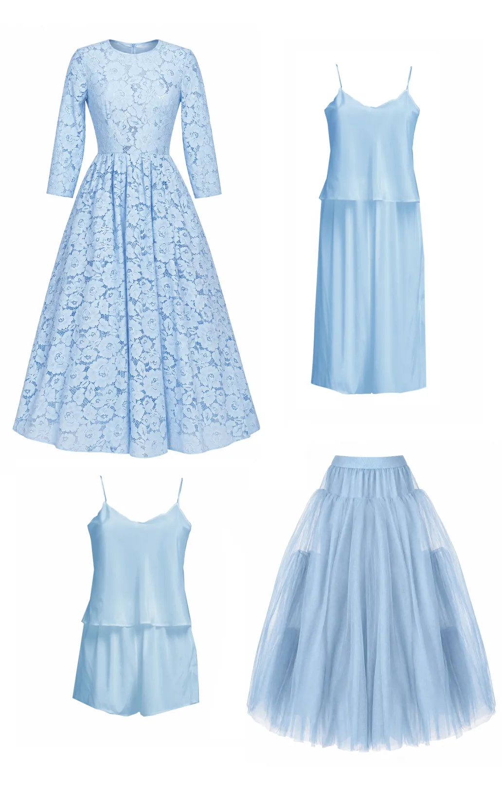 Lace dress "Vicktoria" Light Blue Lace dress "Vicktoria" Light Blue