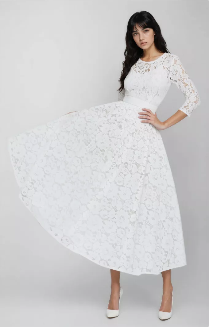 Lace dress "Vicktoria" White