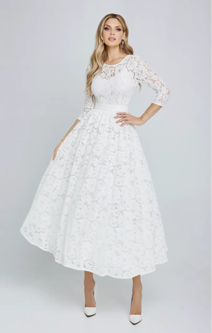 Lace dress "Vicktoria" White Lace dress "Vicktoria" White