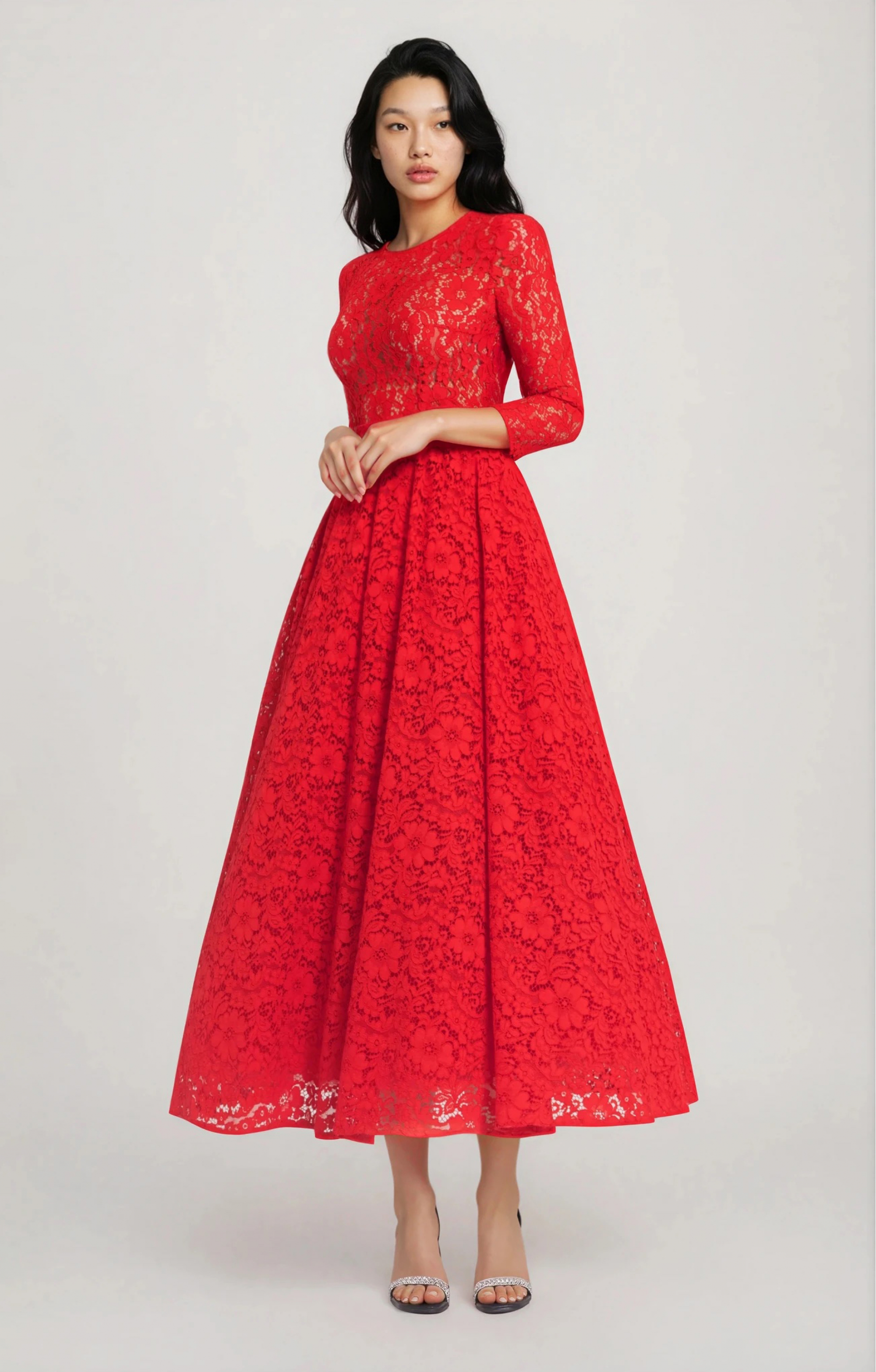 Lace dress "Vicktoria" Red Lace dress "Vicktoria" Red