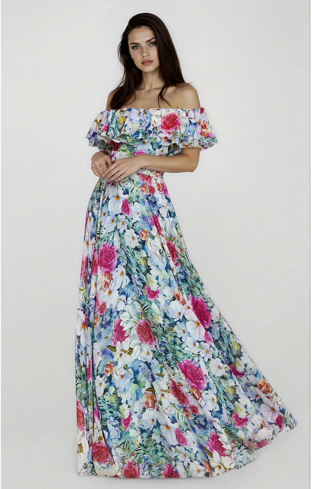 Seidenkleid "Margo" Blau