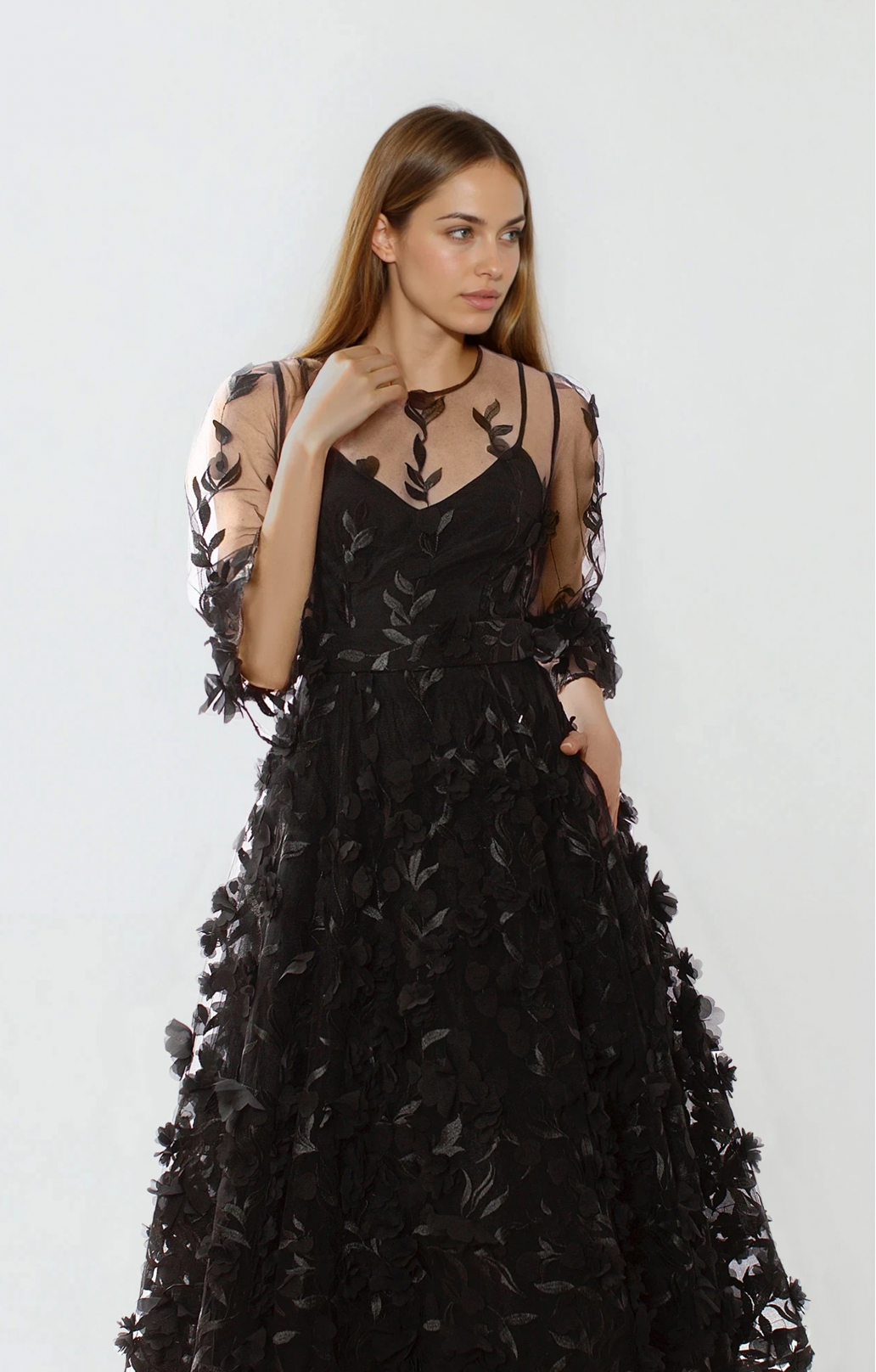 Cocktail dress "Franceska" midi