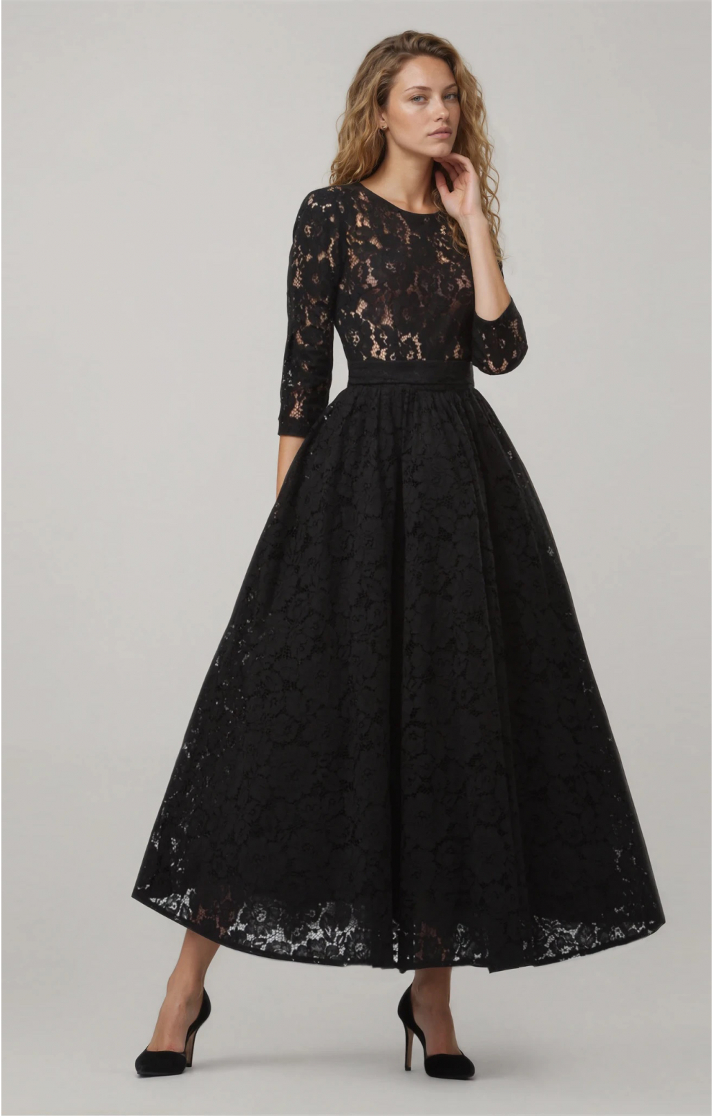 Lace dress "Vicktoria" Black Lace dress "Vicktoria" Black