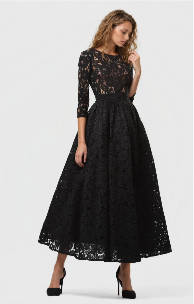 Lace dress  "Vicktoria" Black