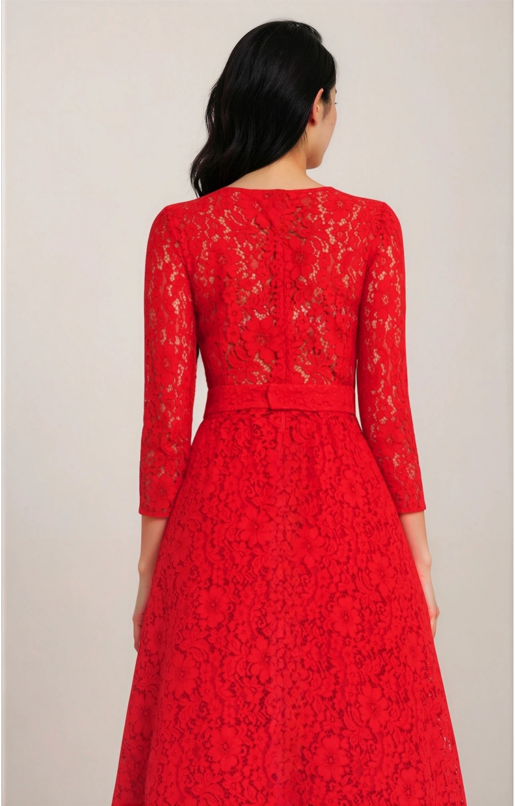 Lace dress "Vicktoria" Red