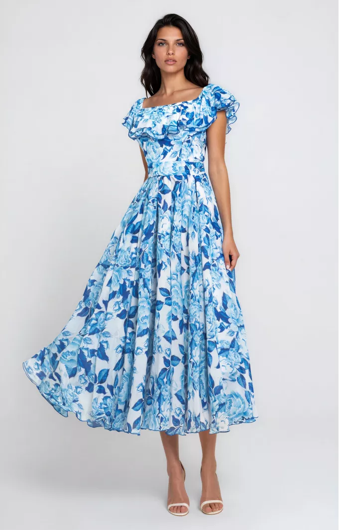 Silk dress "Nikol" Midi