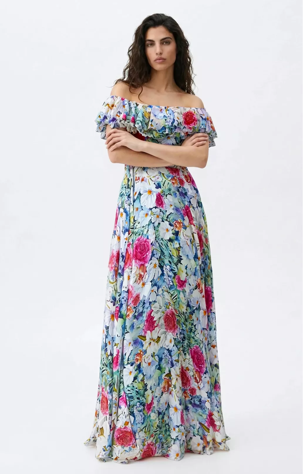 Seidenkleid "Margo" Blau