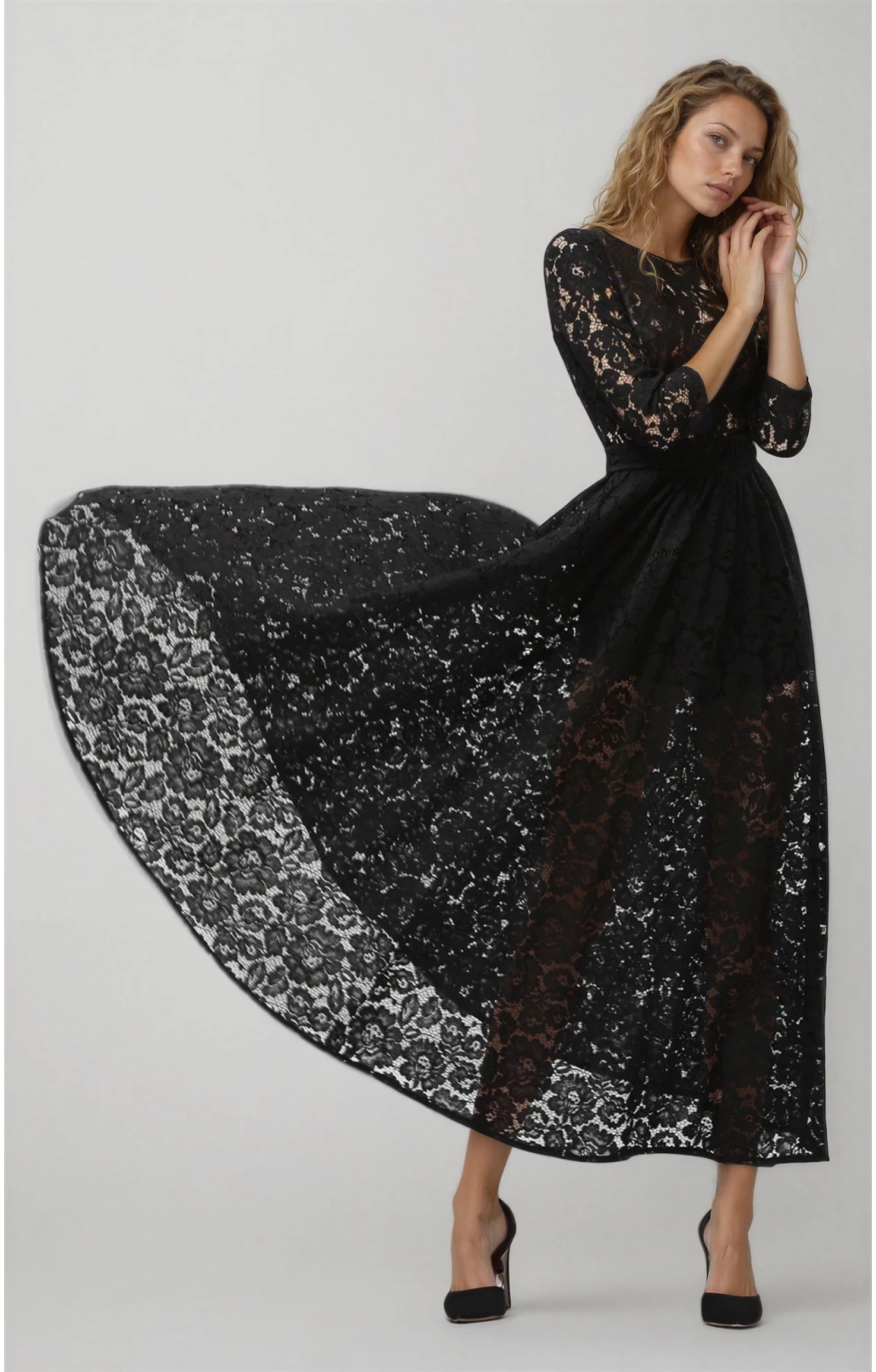 Lace dress "Vicktoria" Black Lace dress "Vicktoria" Black