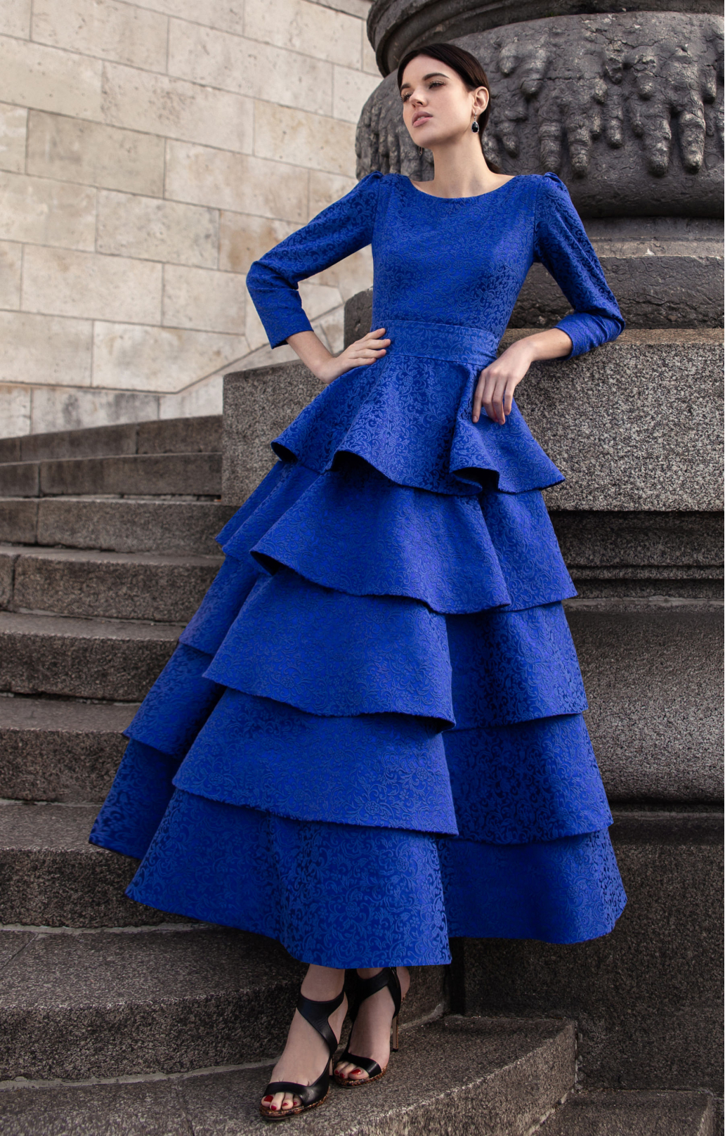 Transformer-Kleid-Bluse "Jacqueline" Blau