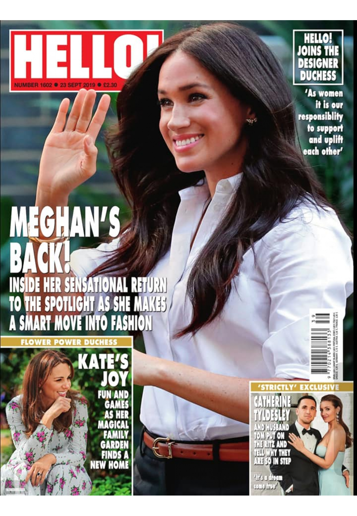 Strictly gorgeous Catherine Tyldesley in HELLO! Magazin UK in dress by MATSOUR'I