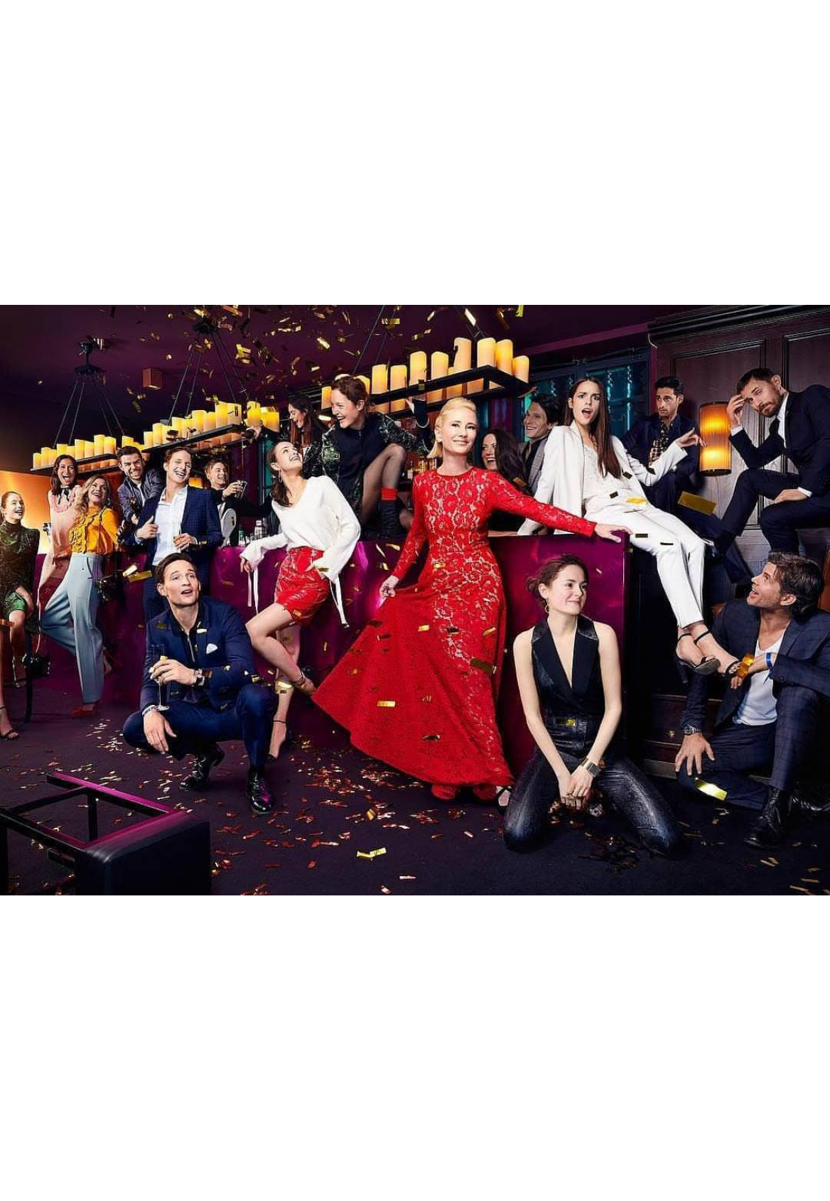 Hollywood-Star Anne Heche wearing MATSOUR'I  / Bunte Magazine