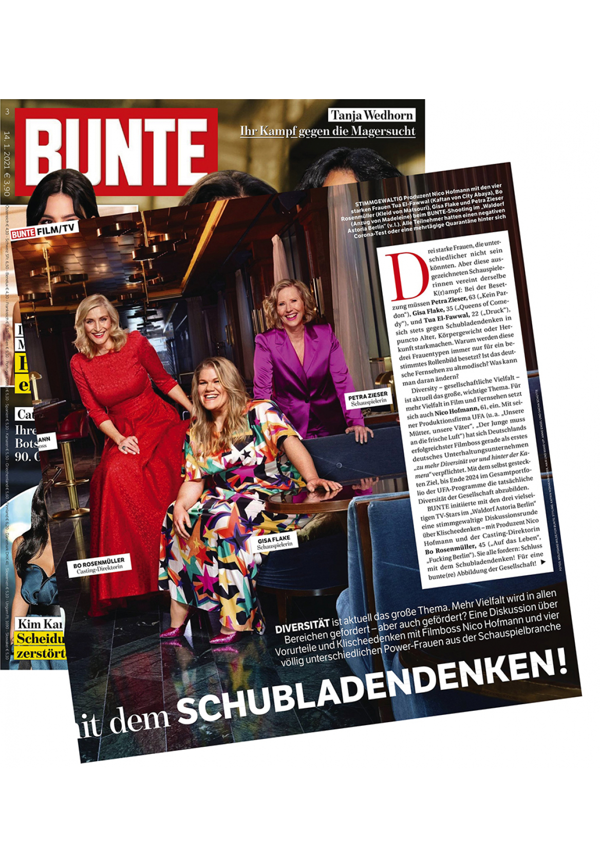 Beautiful Bo Rosenmüller in dress "Isabel " red by  MATSOUR'I 