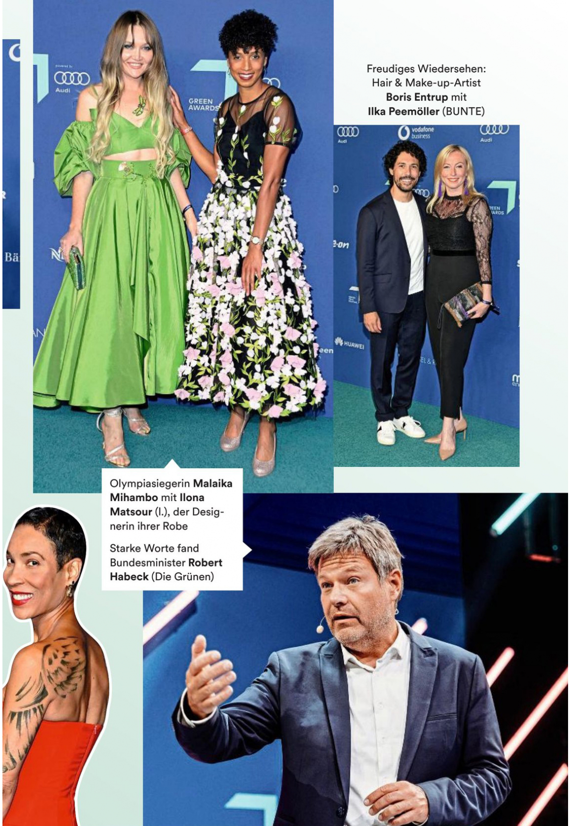 OLYMPIC CHAMPION  Malaika Mihambo in dress “Fabiola”  / BUNTE