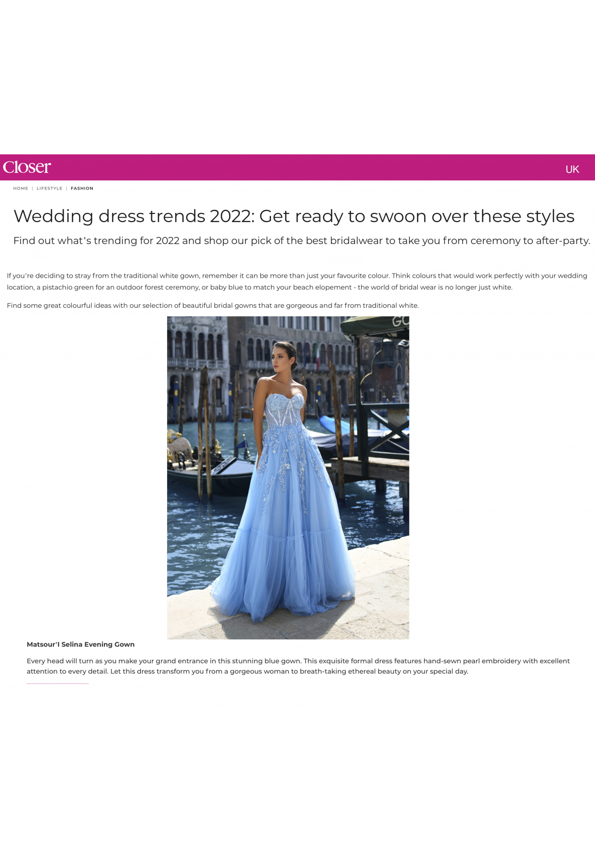 MATSOUR'I in CLOSER UK