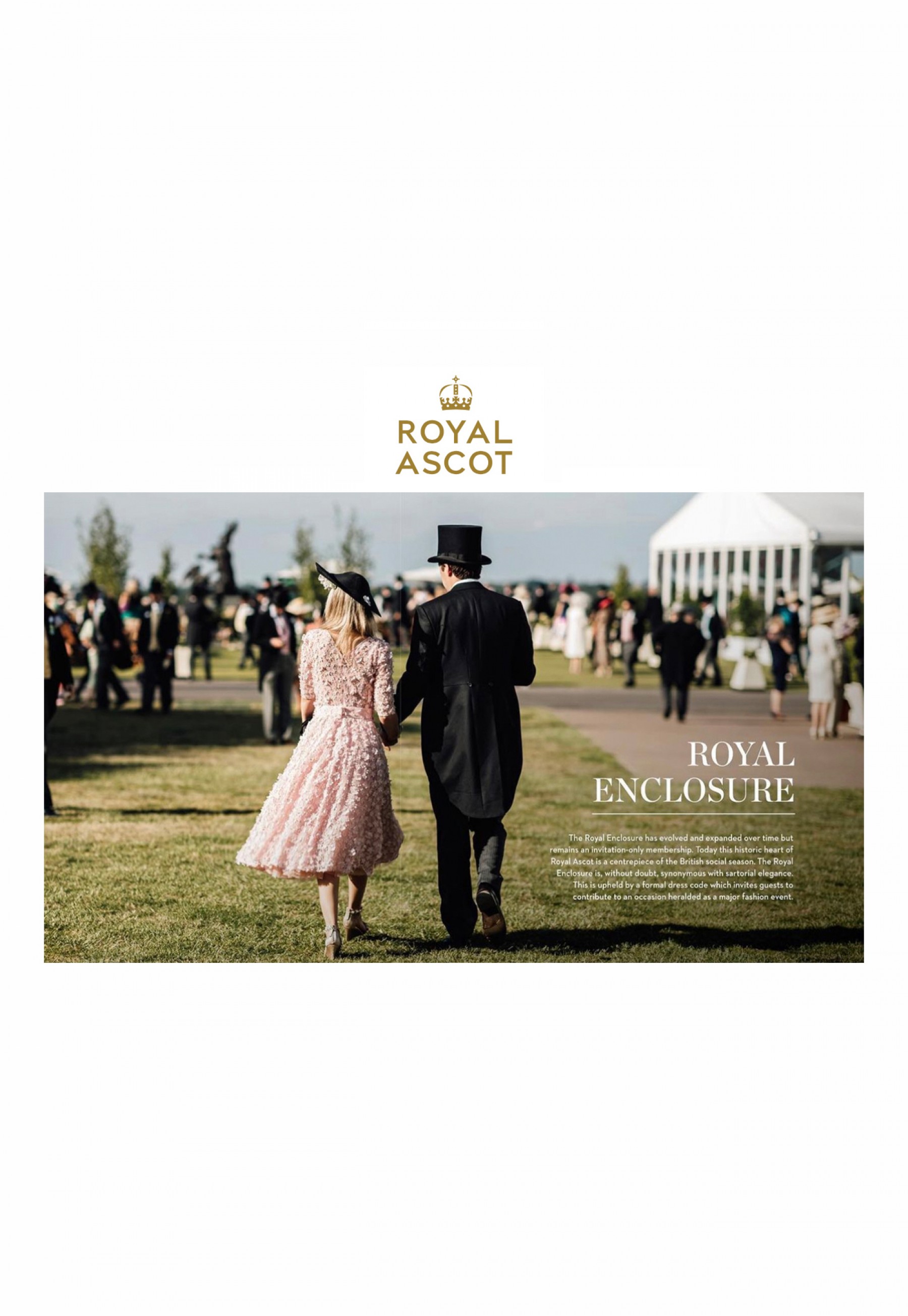 Our client looked so fabulous in MATSOUR'I dress that the Royal Ascot  used their photo in a brochure  and  ticket banner 2024 / Royal Ascot , London