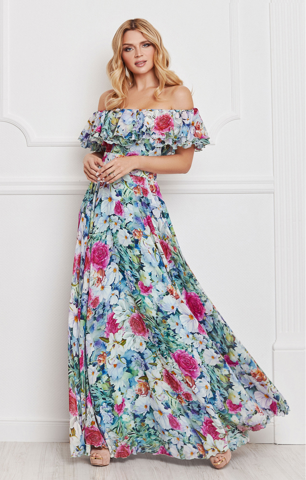 Seidenkleid "Margo" Blau