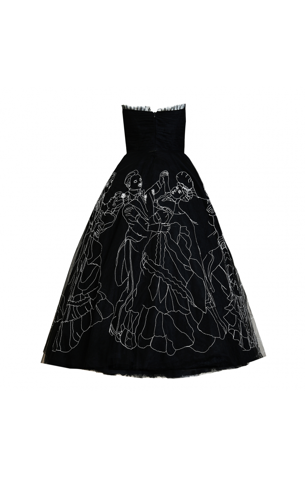 Ballkleid mit Handstickerei "Dancing at a Ball" Ballkleid mit Handstickerei "Dancing at a Ball"