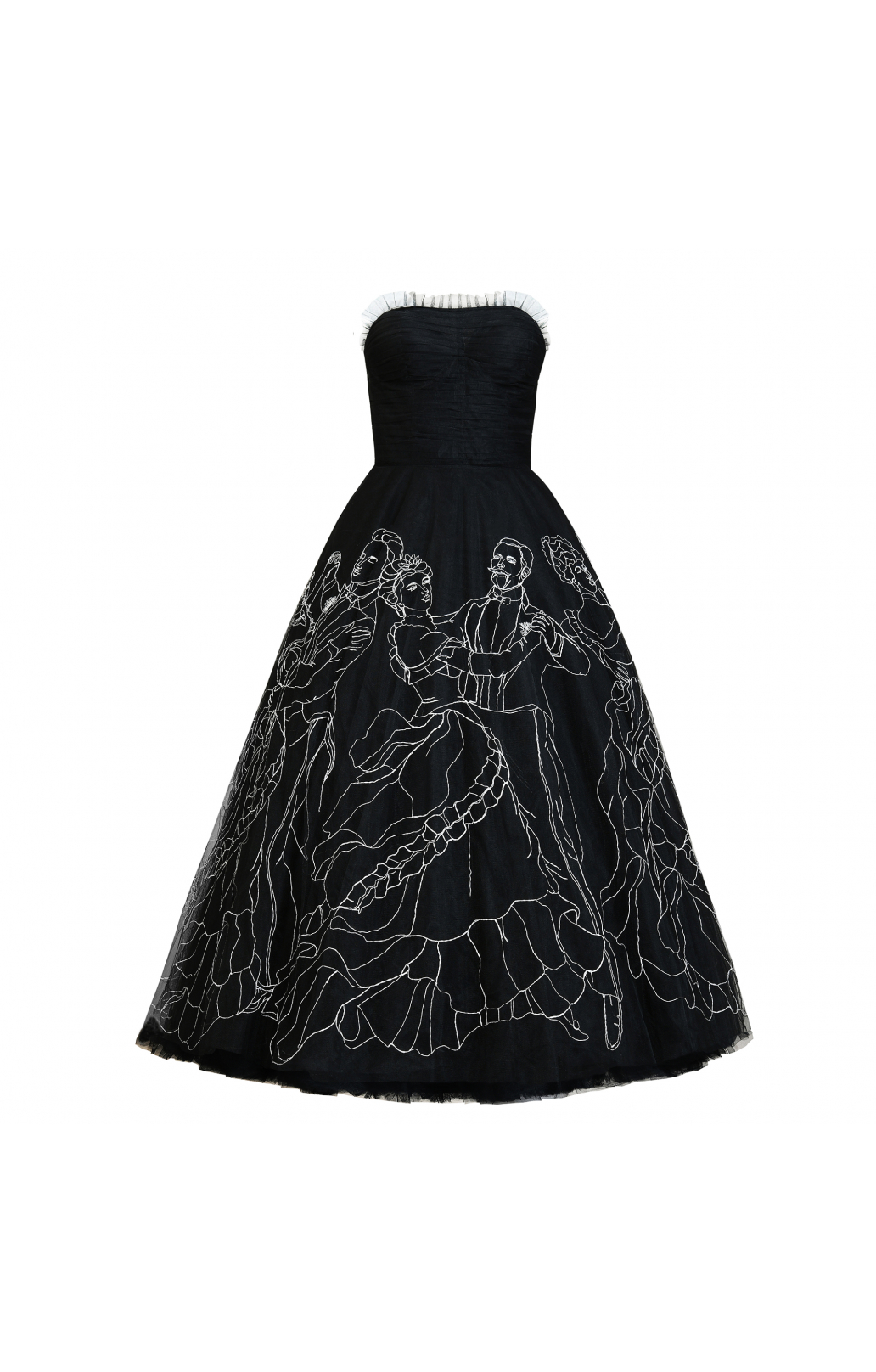 Ballkleid mit Handstickerei "Dancing at a Ball" Ballkleid mit Handstickerei "Dancing at a Ball"