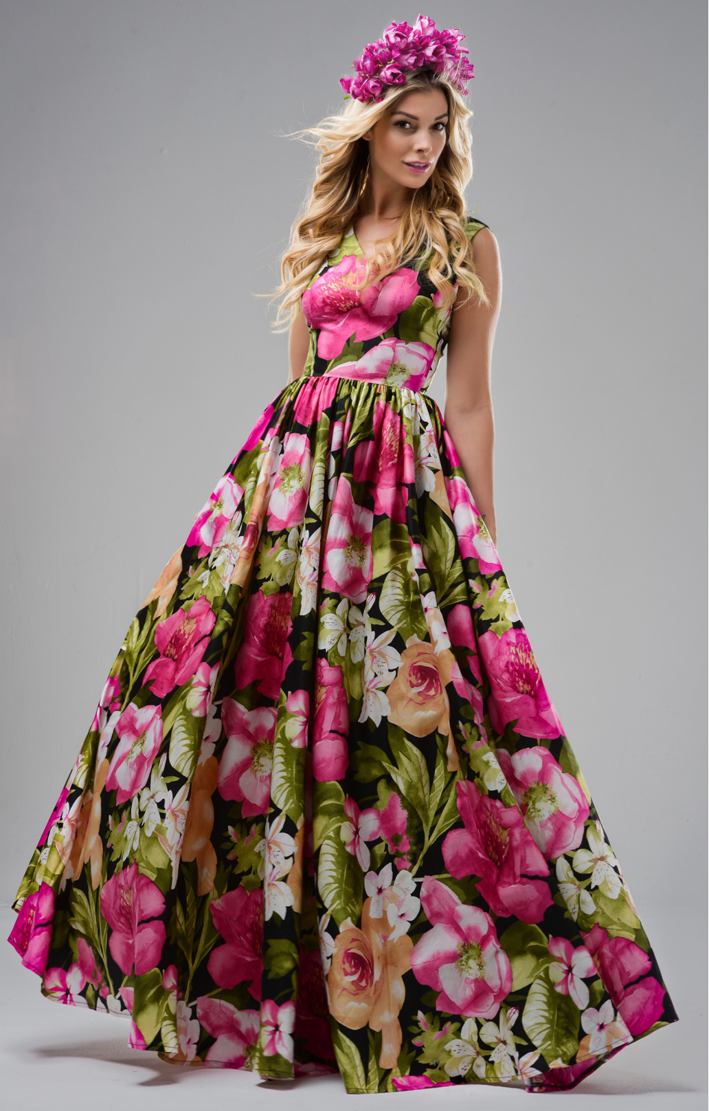 Kleid  "Jana" mit Blumenmuster